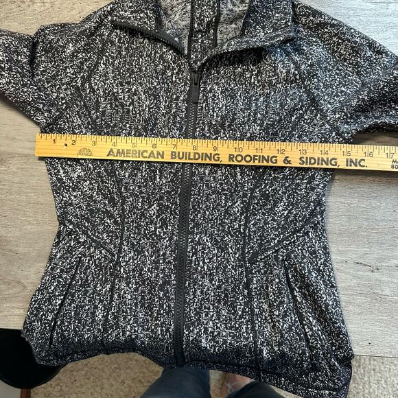 Lululemon Lightly Jacket Luon Suited Jacquard Black White 4 - Picture 10 of 11